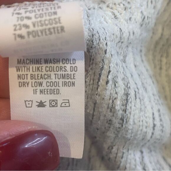 Aerie Grey Marled Light Weight Pull Over Size Small Oversized - Picture 7 of 9